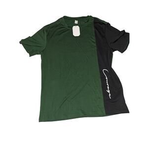 Boys Green and Black Courage T-Shirt Size Large NWT